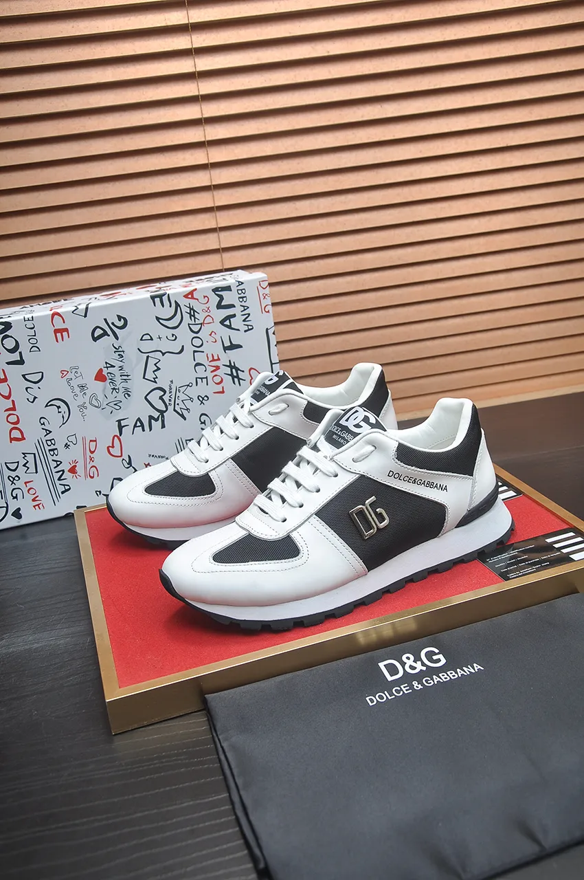 Men's shoes 💰440💶[D&G] High-end quality Product trademark: DG "Dolce & Gabbana*" low-top sneakers Product material: imported ^_^ cowhide upper, cotton silk lining, original outsole Regular size: 38-45 (customized in 45)